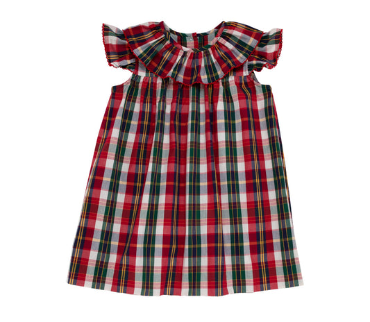 Dorothy Day Dress - Woven Yarn Chastain Park Plaid/Richmond Red