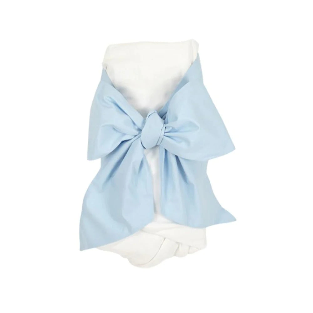 Bow Swaddle - Broadcloth Buckhead Blue