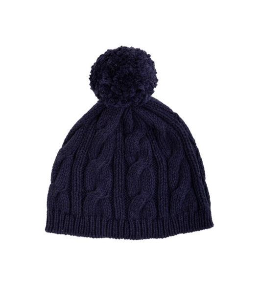 Collins Cable Knit Hat Nantucket Navy