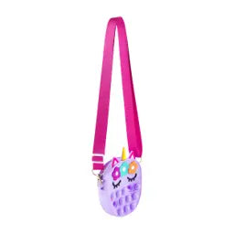 Lavender Unicorn Popper Purse