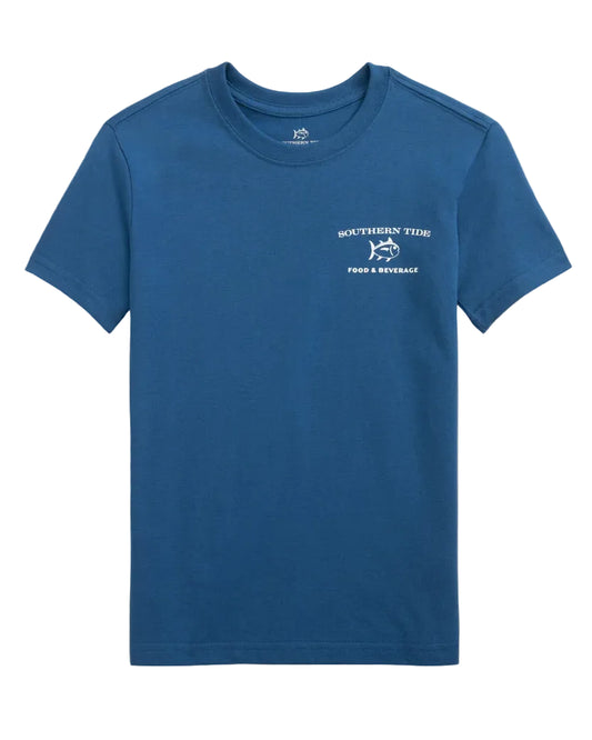 Skipjack Food & Beverage Cart Tee - Nautical Blue