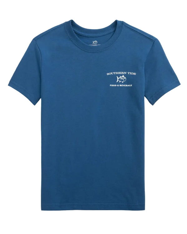 Skipjack Food & Beverage Cart Tee - Nautical Blue