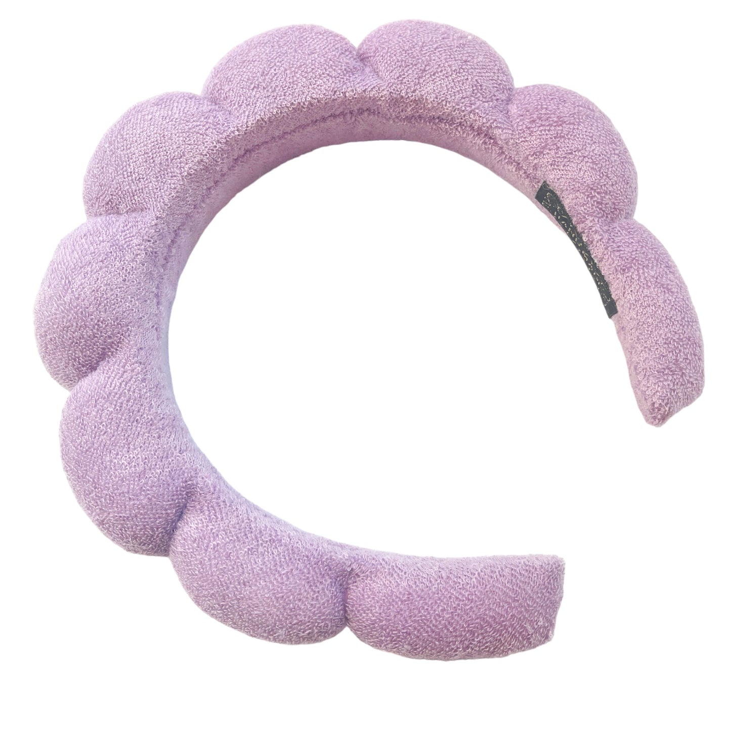 Terry Cloth Bubble Headband Lavender