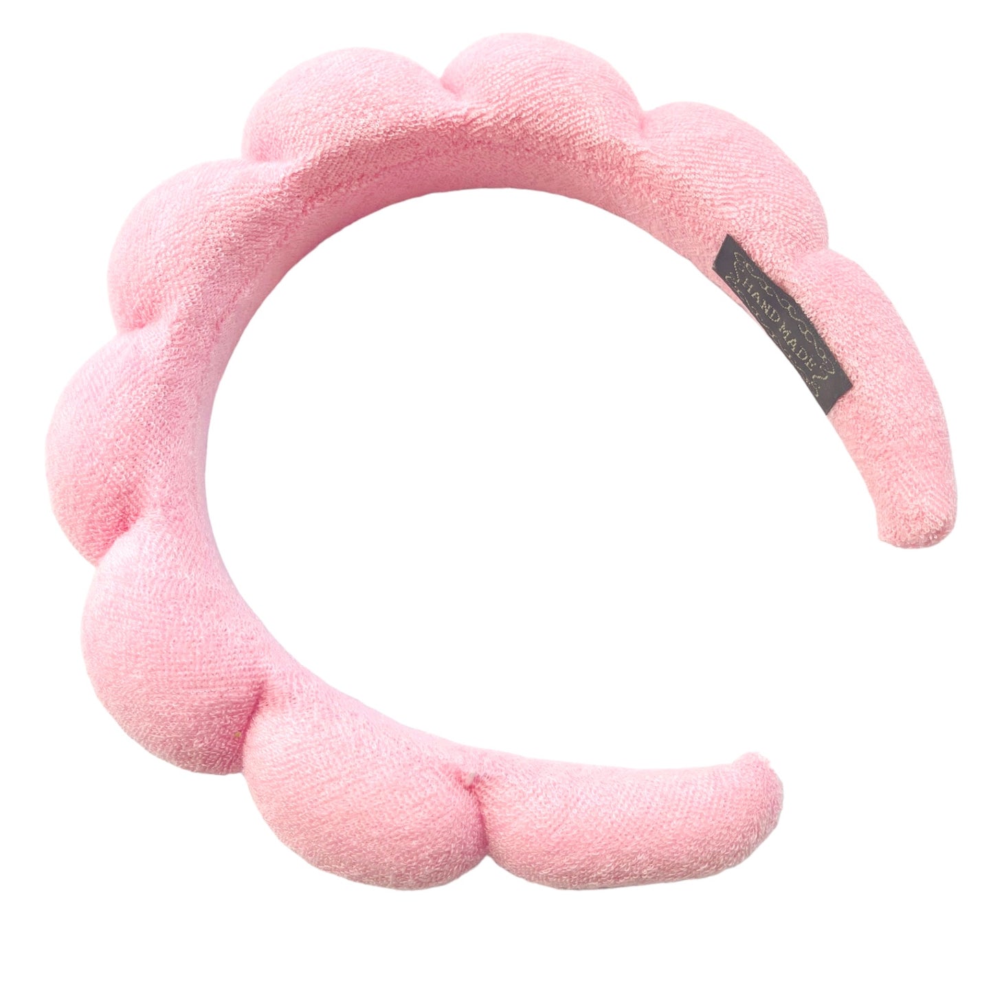 Terry Cloth Bubble Headband Light Pink