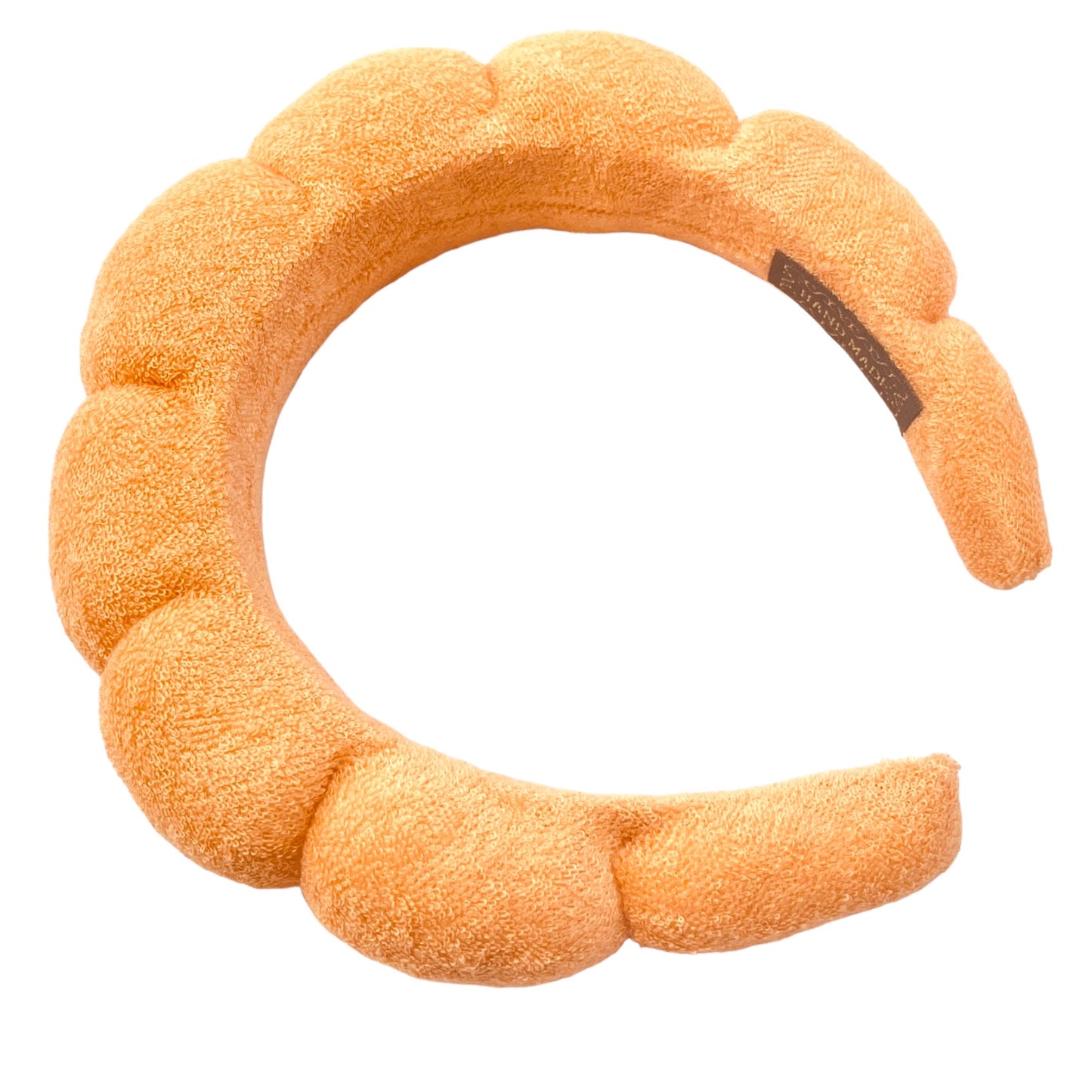 Terry Cloth Bubble Headband Peach