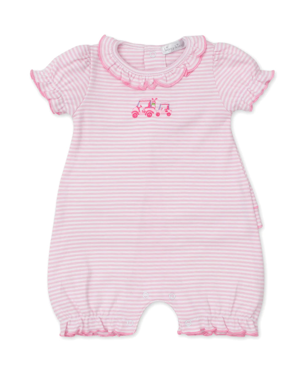 Hole in One-Short Playsuit Stripe Pink