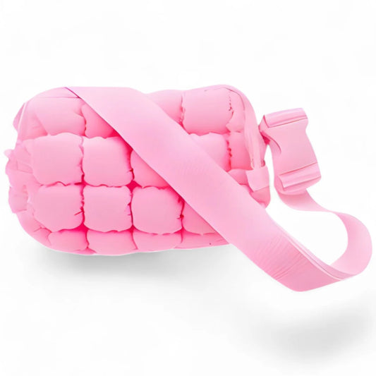 Puffer Belt Bag Pink