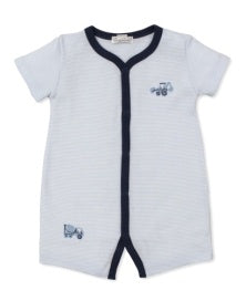 Construction Truck Playsuit Light Blue