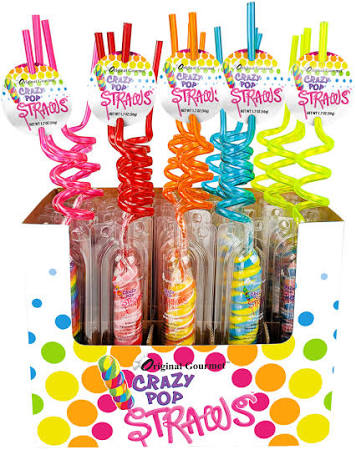 Crazy Pop Straws, 1.4oz Assortment