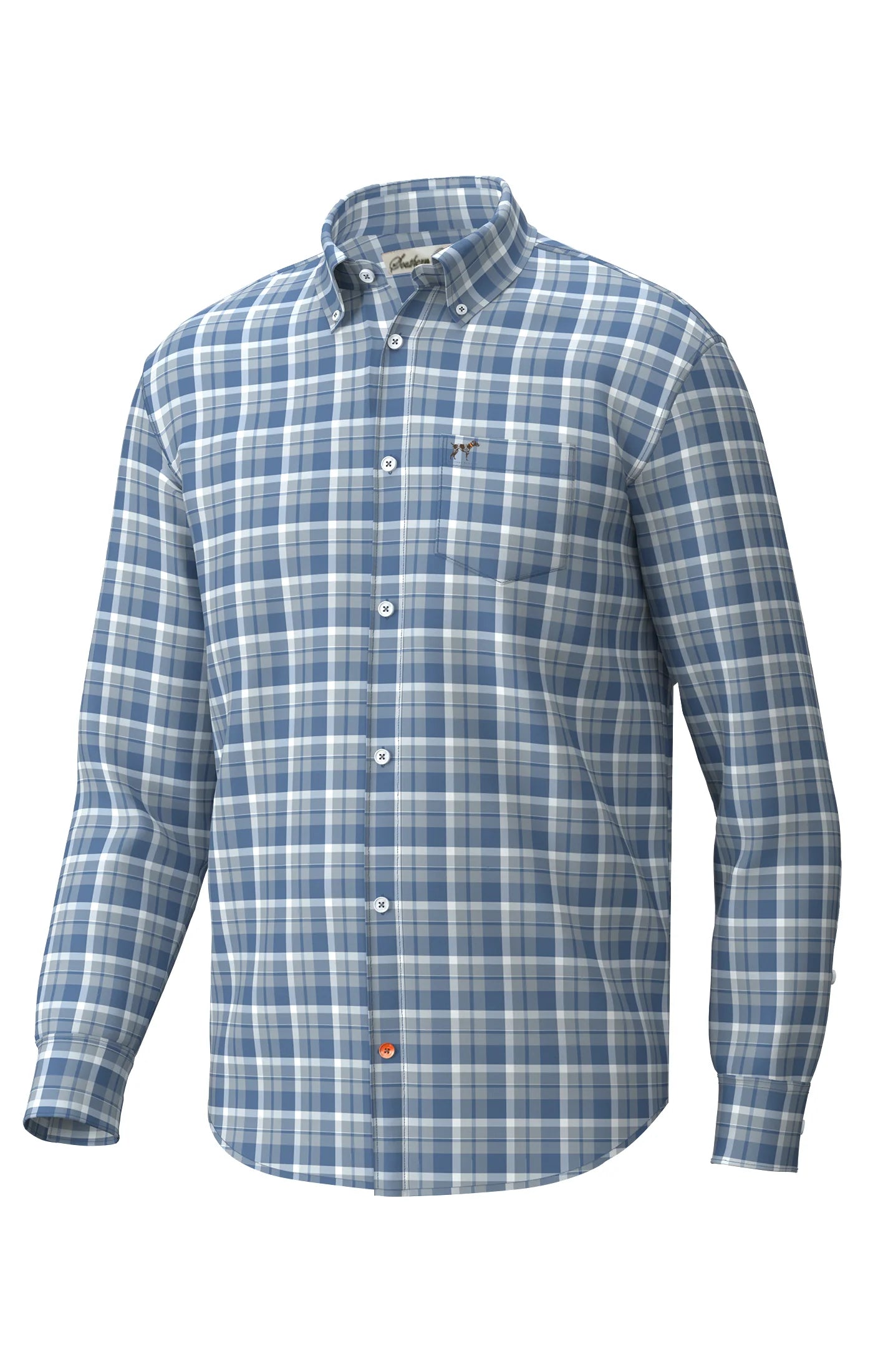 Youth Hadley Stretch Button Down Preston Plaid