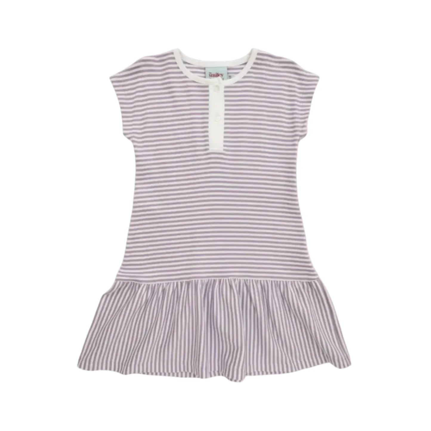 Purple Stripe Knit Dress