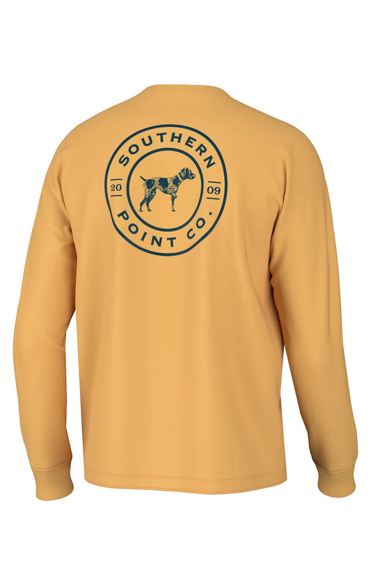 Youth Shell Cap Long Sleeve Tee Youth Gold