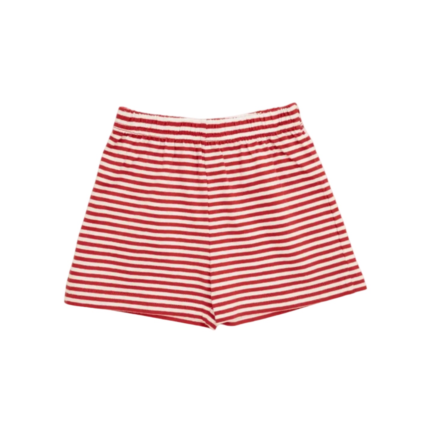 Red Stripe Knit Shorts