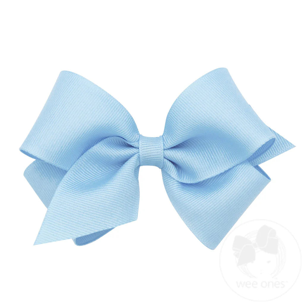 Small Classic Grosgrain Bow - Millennium Blue