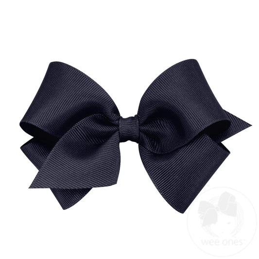 Small Classic Grosgrain Bow - Navy