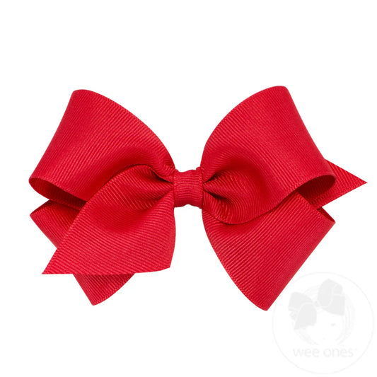 Small Classic Grosgrain Bow - Red