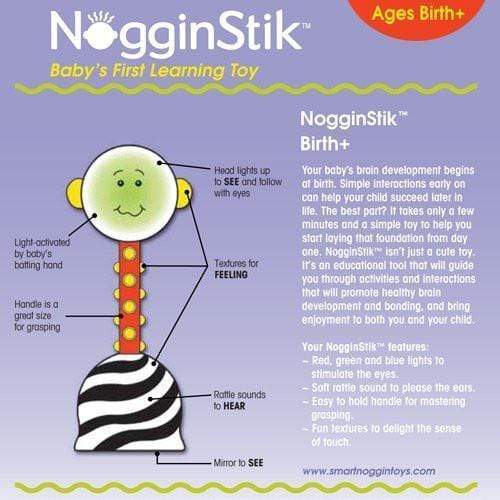 Nogginstik Developmental Light-Up Rattle