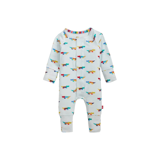 Crocodile Colorpop Blue Modal Magnetic Conv Coverall