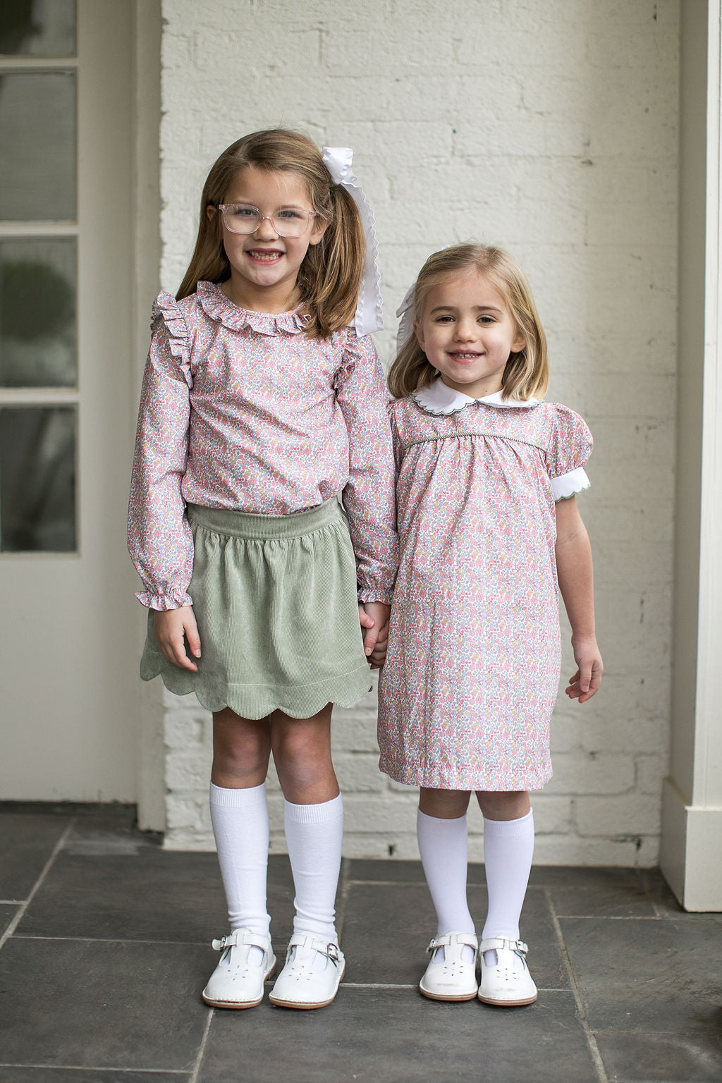 Memory Making Scallop Dress, Autumn Green