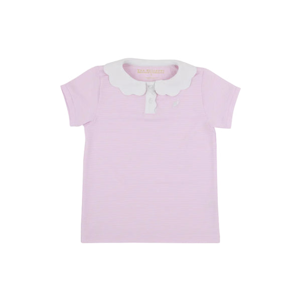 Prepletic Preppy Polo Valley High Violet Stripe/ Worth Avenue White