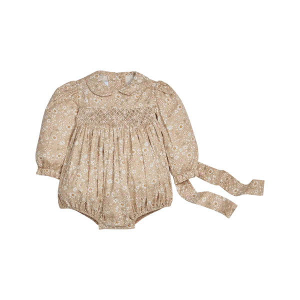 Smocked Charlotte Bubble- Camden Floral