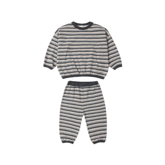 Relaxed Set Blue Stripe, Midnight