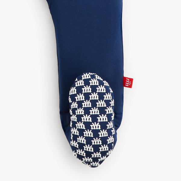 Blue Solid Modal Footie
