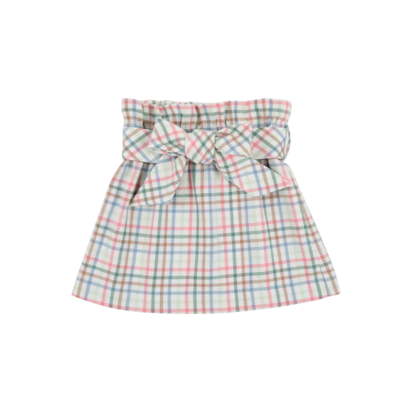 Beasley Bow Skirt, Woven Yarn, Manalapan Plaid