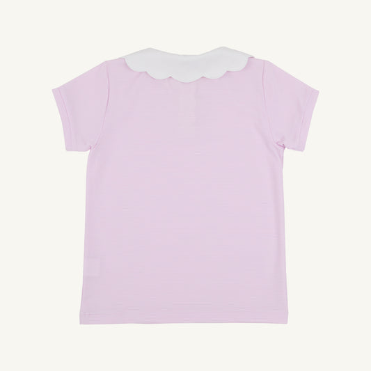 Prepletic Preppy Polo Valley High Violet Stripe/ Worth Avenue White