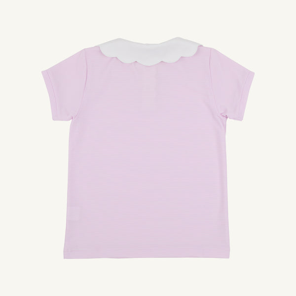 Prepletic Preppy Polo Valley High Violet Stripe/ Worth Avenue White