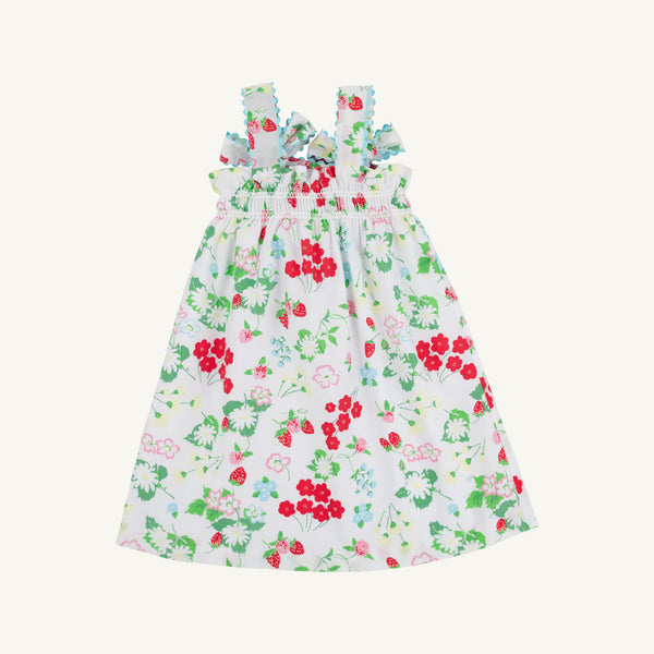 Lainey's Little Dress- Broadcloth- Berry Sweet/Belhaven Blue