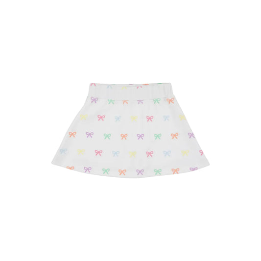 Searcy Skort- Heavy Weight, Bitty Bows (Worth Ave. White)