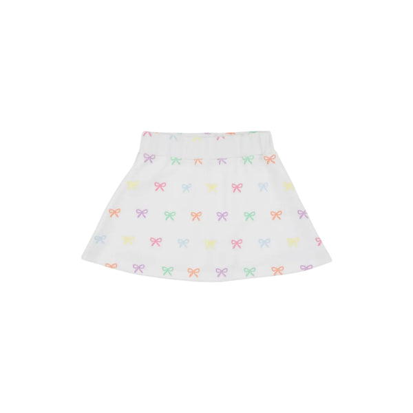 Searcy Skort- Heavy Weight, Bitty Bows (Worth Ave. White)