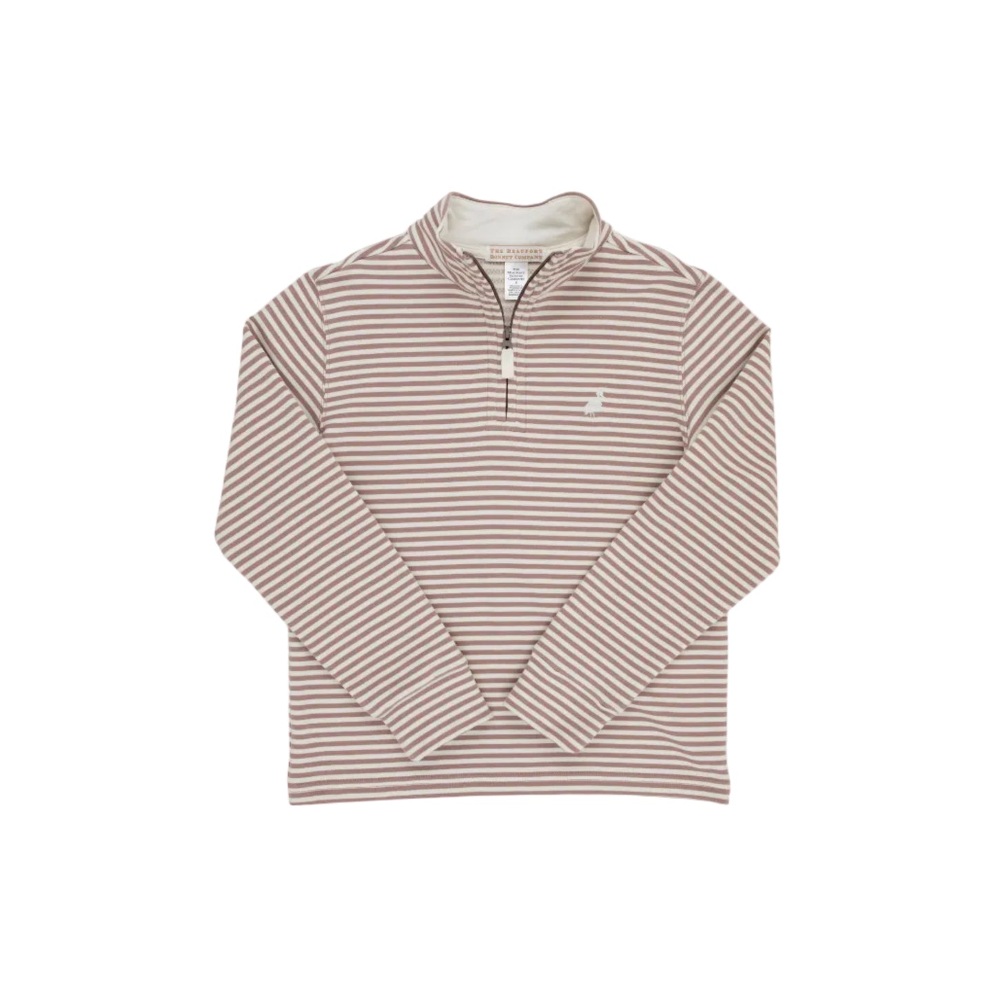 Heyword Half Zip-Gray Bay Brown/Palmetto Pearl Stripe/Palmetto Pearl