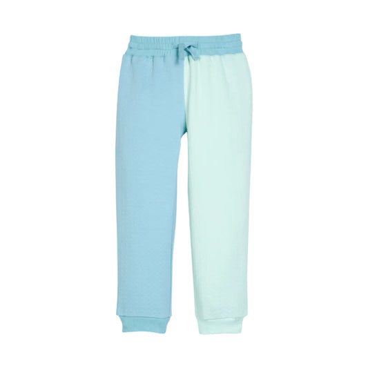 Color Block Jogger- Blue & Mint