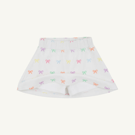 Searcy Skort- Heavy Weight, Bitty Bows (Worth Ave. White)