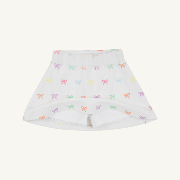 Searcy Skort- Heavy Weight, Bitty Bows (Worth Ave. White)