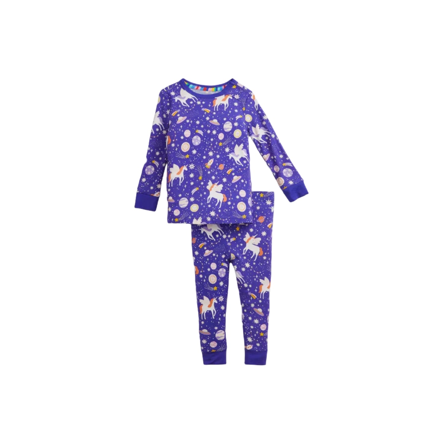 Galaxy Glittercorn Modal L/S Long Pant PJ