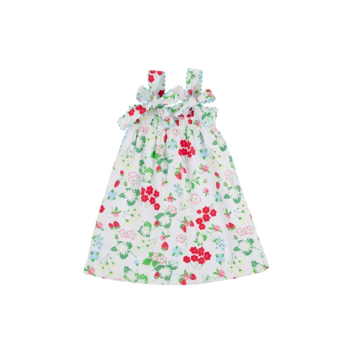 Lainey's Little Dress- Broadcloth- Berry Sweet/Belhaven Blue