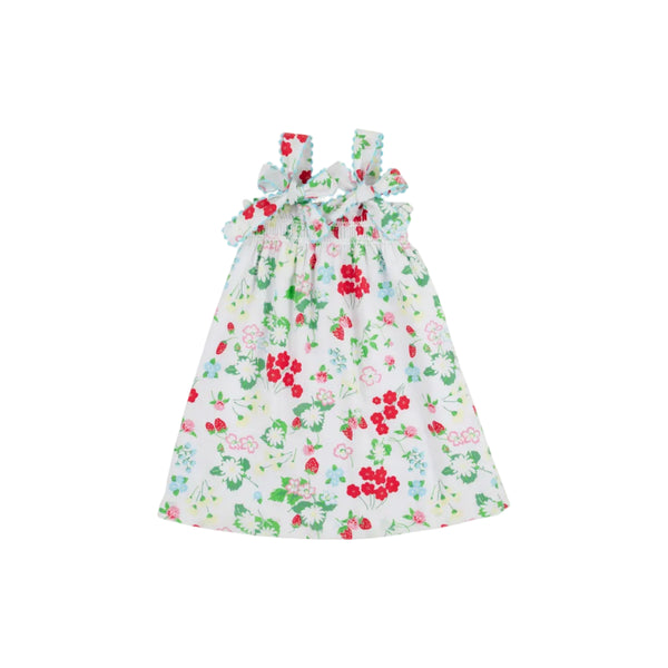 Lainey's Little Dress- Broadcloth- Berry Sweet/Belhaven Blue