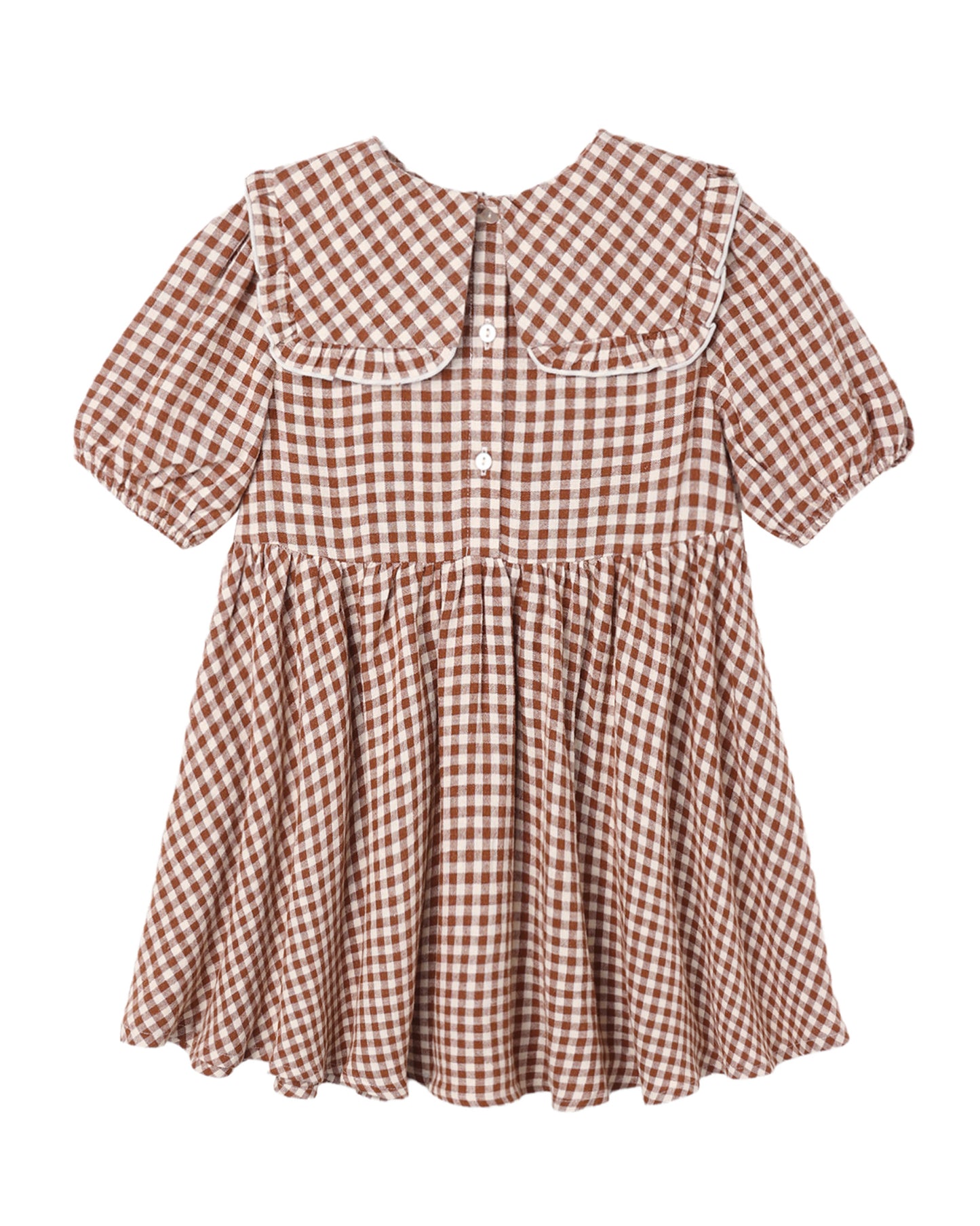 Camille Dress- Brick Check