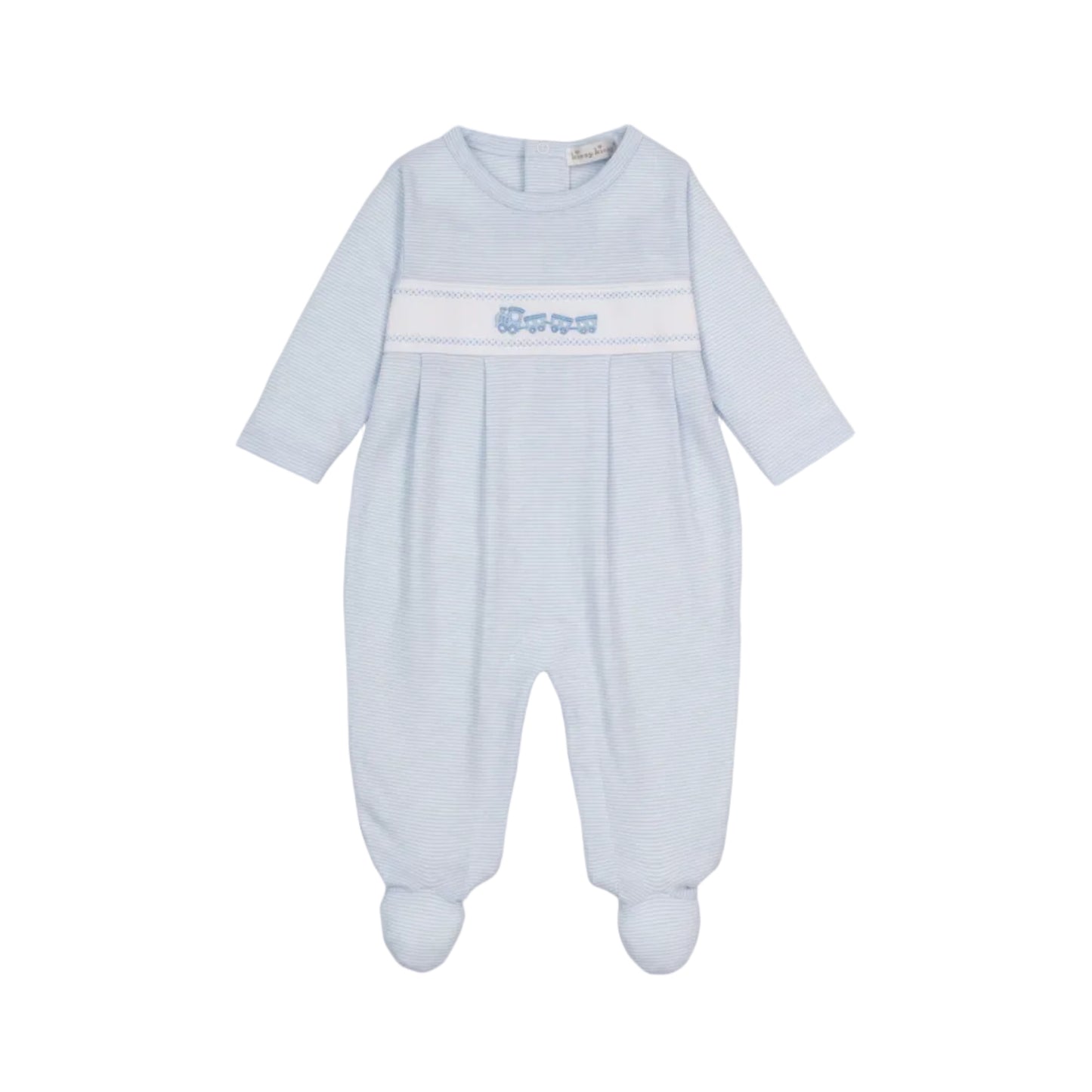 Classic Treasures Footie, Light Blue Stripe