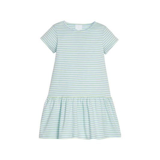 Kari T-Shirt Dress- Greenview Stripe