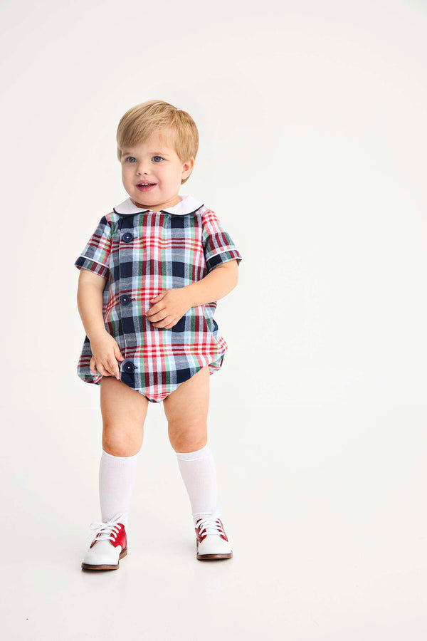 Brock Bubble, Flannel, Covington Cottage Plaid/Worth Ave White