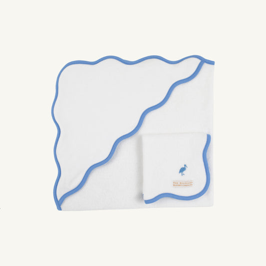 The Rub-A-Dub Gift Set- Infant, Worth Ave White/Barbados Blue