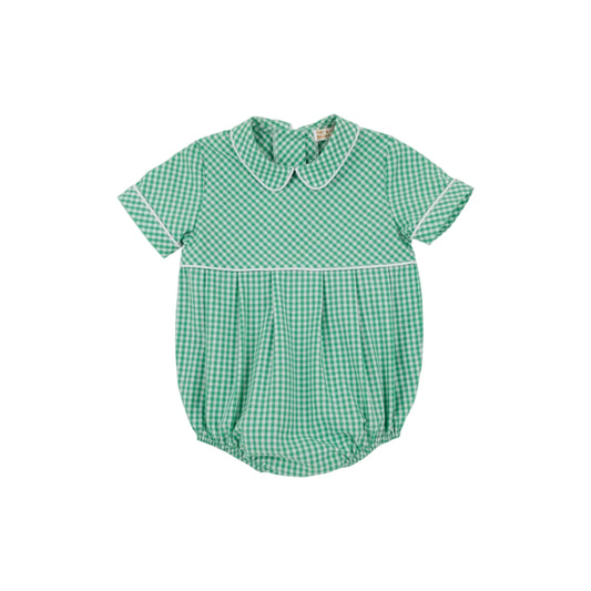 Bradford Bubble-Gibson Island Green Mini Gingham/Worth Ave White