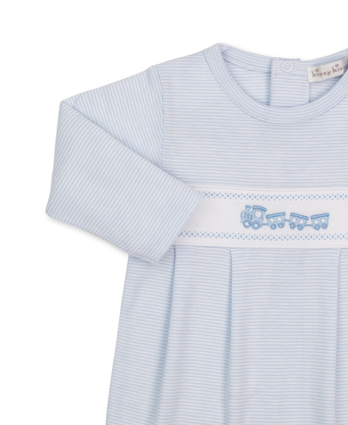 Classic Treasures Footie, Light Blue Stripe
