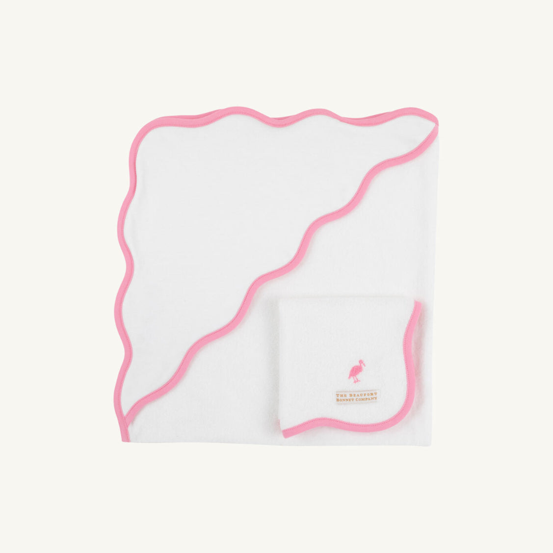 The Rub-A-Dub Gift Set- Infant, Worth Ave White/Hamptons Hot Pink