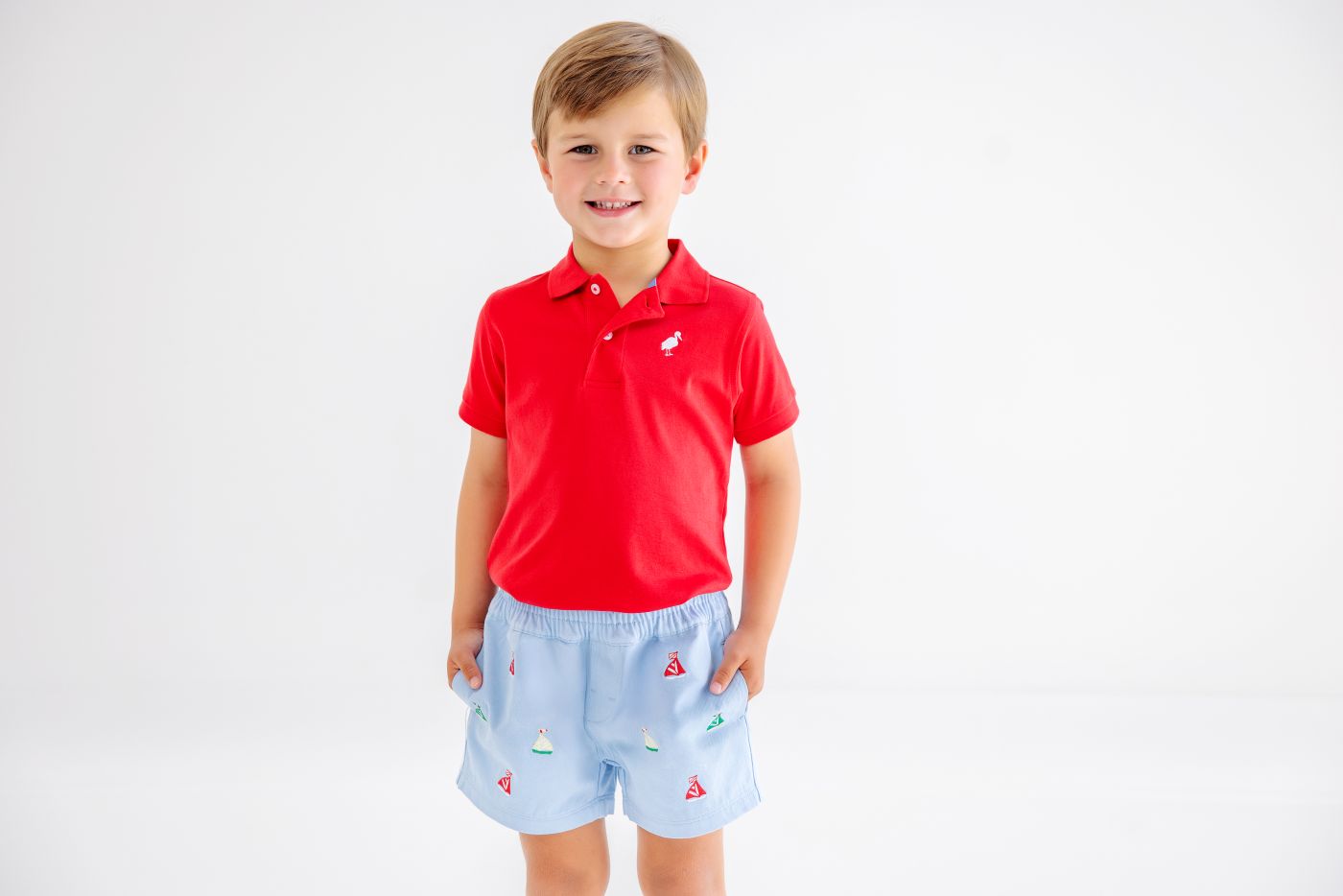 Critter Sheffield Shorts, Beale Street Blue/ Sailboats