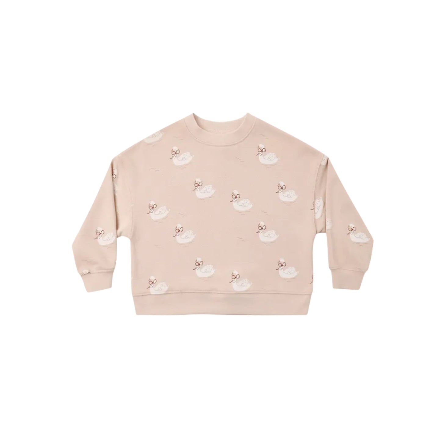 Boxy Pullover- Swans